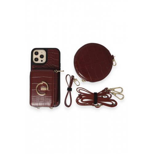 Joko iPhone 13 Pro Max Kılıf Ermes Kapak - Bordo