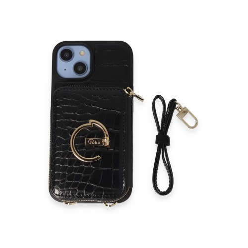 Joko iPhone 14 Kılıf Ermes Kapak - Siyah Joko iPhone 14 Kılıf Ermes Kapak - Siyah