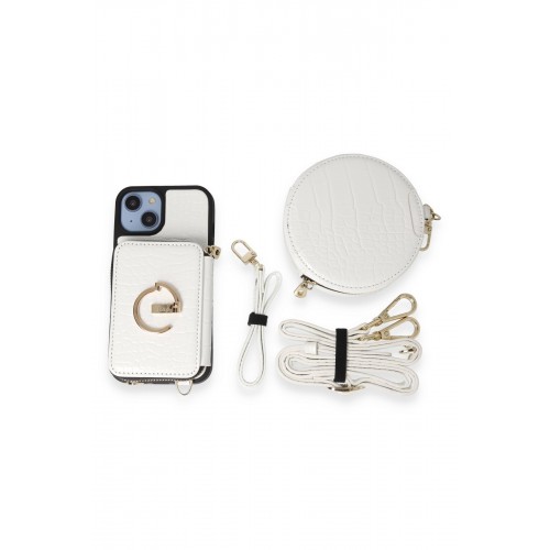 Joko iPhone 14 Kılıf Ermes Kapak - Beyaz