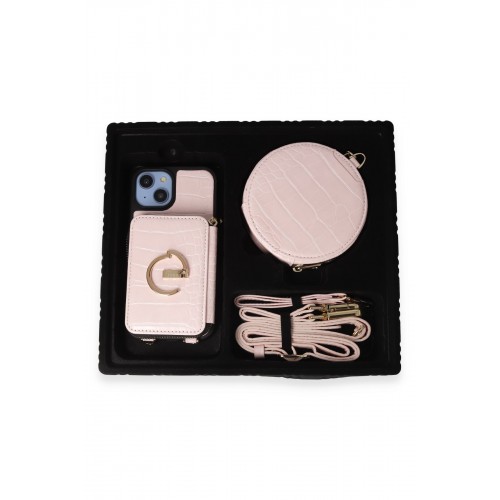 Joko iPhone 14 Kılıf Ermes Kapak - Pembe Joko iPhone 14 Kılıf Ermes Kapak - Pembe