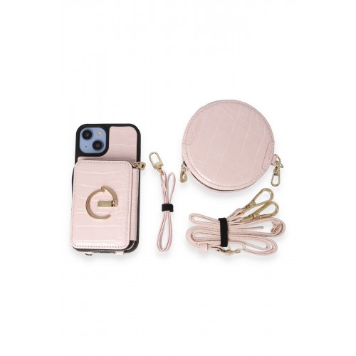 Joko iPhone 14 Kılıf Ermes Kapak - Pembe Joko iPhone 14 Kılıf Ermes Kapak - Pembe