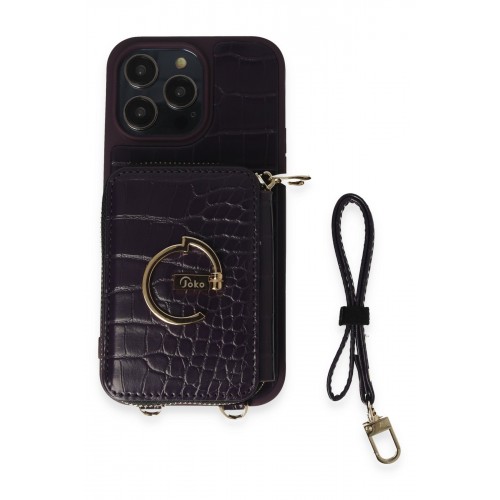 Joko iPhone 14 Pro Max Kılıf Ermes Kapak - Derin Mor Joko iPhone 14 Pro Max Kılıf Ermes Kapak - Derin Mor