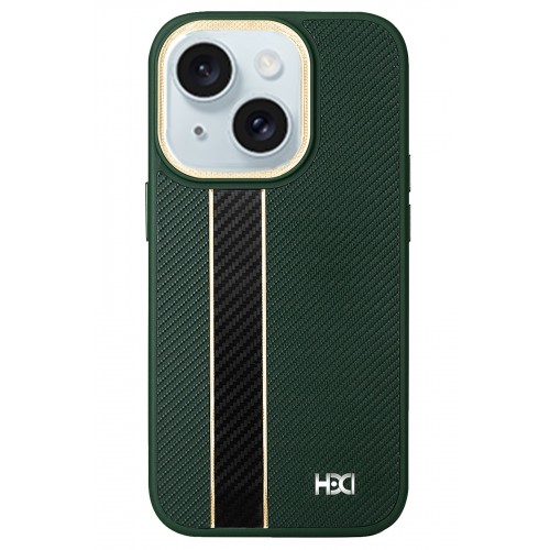 HDD iPhone 15 Kılıf HBC-163 Times Kapak - Koyu Yeşil HDD iPhone 15 Kılıf HBC-163 Times Kapak - Koyu Yeşil