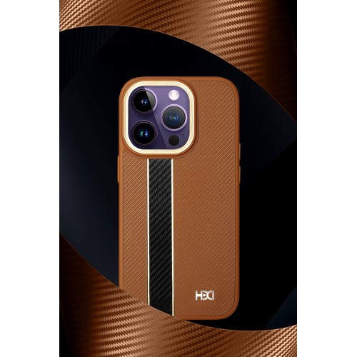 HDD iPhone 15 Pro Kılıf HBC-163 Times Kapak - Kahverengi HDD iPhone 15 Pro Kılıf HBC-163 Times Kapak - Kahverengi