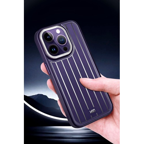 HDD iPhone 15 Kılıf HBC-190 Kolaj Kapak - Derin Mor HDD iPhone 15 Kılıf HBC-190 Kolaj Kapak - Derin Mor