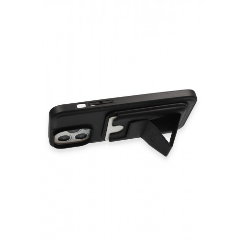HDD iPhone 14 Pro Kılıf HD Deri Luxury Magnet Kartvizitli Kapak - Siyah HDD iPhone 14 Pro Kılıf HD Deri Luxury Magnet Kartvizitli Kapak - Siyah