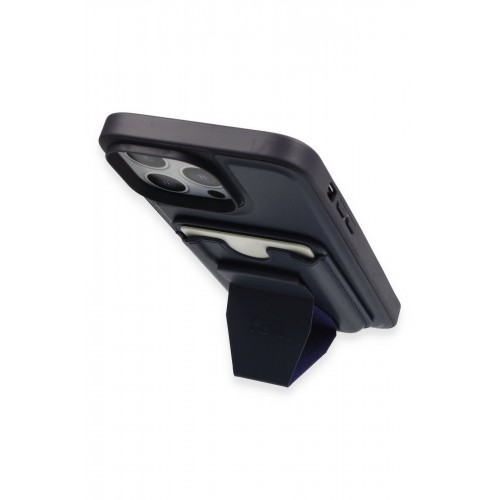 HDD iPhone 14 Pro Kılıf HD Deri Luxury Magnet Kartvizitli Kapak - Lacivert HDD iPhone 14 Pro Kılıf HD Deri Luxury Magnet Kartvizitli Kapak - Lacivert