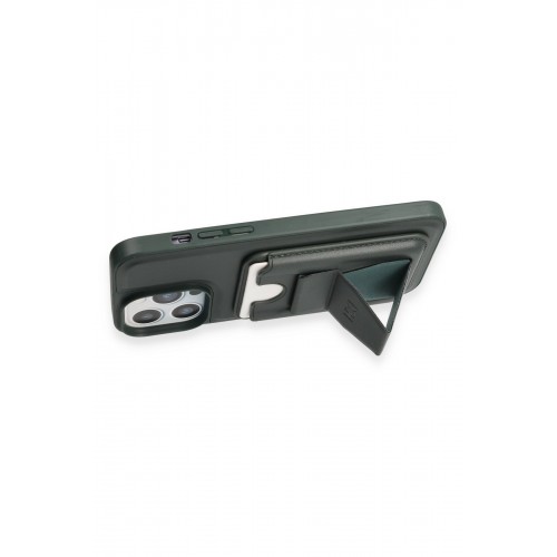 HDD iPhone 14 Pro Max Kılıf HD Deri Luxury Magnet Kartvizitli Kapak - Koyu Yeşil HDD iPhone 14 Pro Max Kılıf HD Deri Luxury Magnet Kartvizitli Kapak - Koyu Yeşil