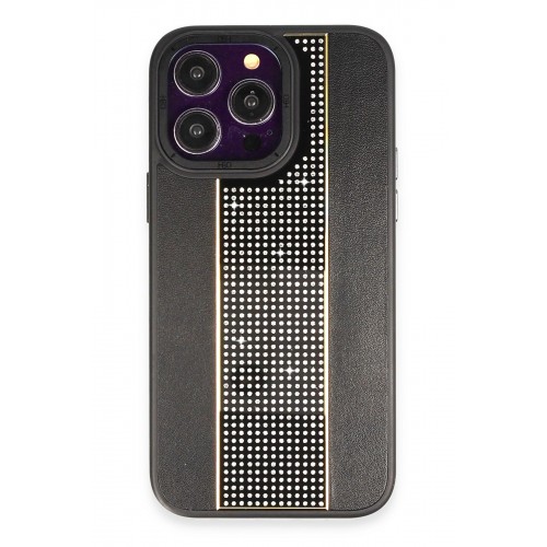 HDD iPhone 14 Pro Max Kılıf HBC-160 Almera Taşlı Kapak - Siyah HDD iPhone 14 Pro Max Kılıf HBC-160 Almera Taşlı Kapak - Siyah