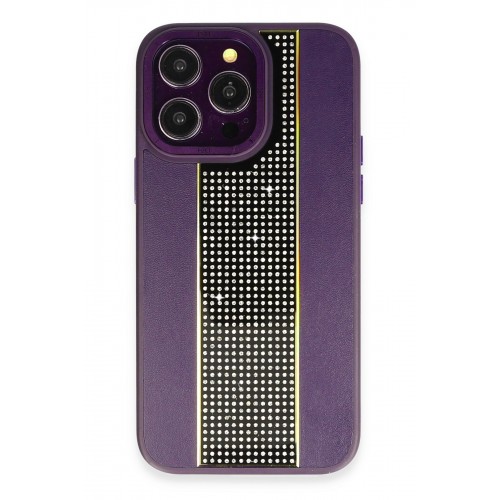 HDD iPhone 14 Pro Max Kılıf HBC-160 Almera Taşlı Kapak - Derin Mor HDD iPhone 14 Pro Max Kılıf HBC-160 Almera Taşlı Kapak - Derin Mor