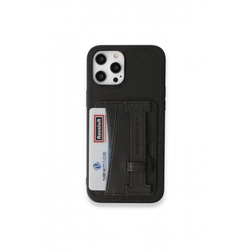 HDD iPhone 14 Pro Kılıf HD Deri Kartvizitli Kapak - Siyah HDD iPhone 14 Pro Kılıf HD Deri Kartvizitli Kapak - Siyah