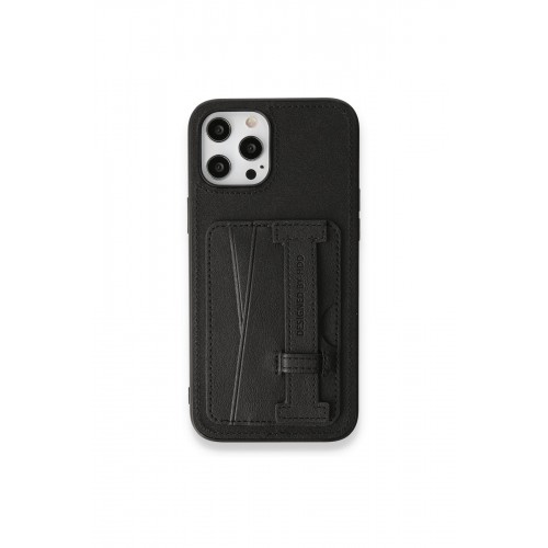 HDD iPhone 14 Pro Max Kılıf HD Deri Kartvizitli Kapak - Siyah HDD iPhone 14 Pro Max Kılıf HD Deri Kartvizitli Kapak - Siyah