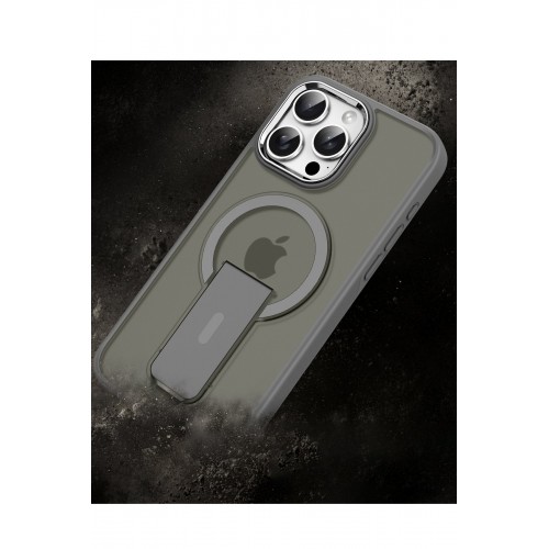 Joko iPhone 14 Pro Max Tork Magsafe Standlı Kapak - Titan Gri Joko iPhone 14 Pro Max Tork Magsafe Standlı Kapak - Titan Gri