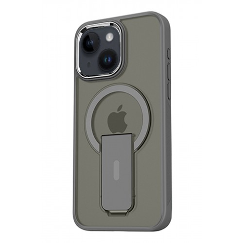 Joko iPhone 15 Tork Magsafe Standlı Kapak - Titan Gri Joko iPhone 15 Tork Magsafe Standlı Kapak - Titan Gri