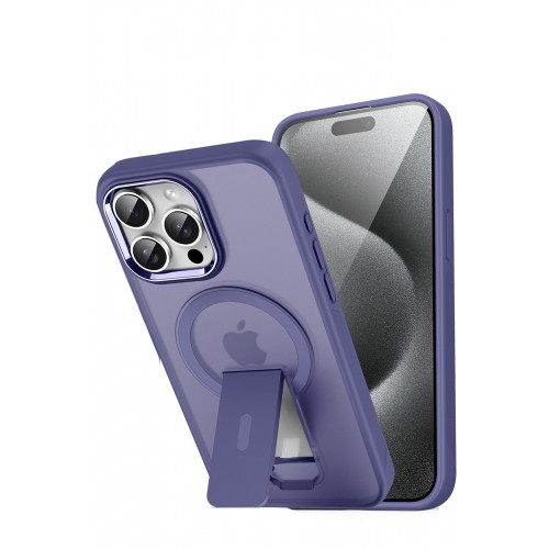 Joko iPhone 15 Pro Tork Magsafe Standlı Kapak - Derin Mor Joko iPhone 15 Pro Tork Magsafe Standlı Kapak - Derin Mor