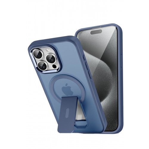Joko iPhone 15 Pro Max Tork Magsafe Standlı Kapak - Lacivert Joko iPhone 15 Pro Max Tork Magsafe Standlı Kapak - Lacivert