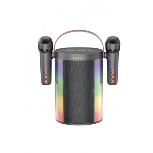 Earldom A32 RGB Işıklı 2 Adet Karaoke Mikrofonlu Bluetooth Kablosuz Hoparlör - Siyah Earldom A32 RGB Işıklı 2 Adet Karaoke Mikrofonlu Bluetooth Kablosuz Hoparlör - Siyah