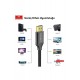 Earldom W26 2m 4K Altın Uçlu Hasır HDMI Kablo - Siyah Earldom W26 2m 4K Altın Uçlu Hasır HDMI Kablo - Siyah
