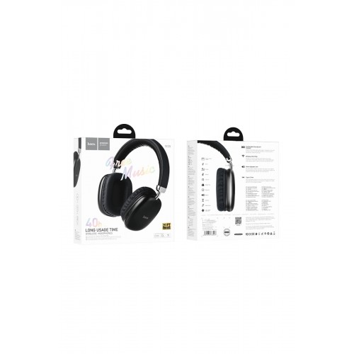 Hoco W35 Kablosuz Bluetooth Kafaüstü Kulaklık - Siyah Hoco W35 Kablosuz Bluetooth Kafaüstü Kulaklık - Siyah