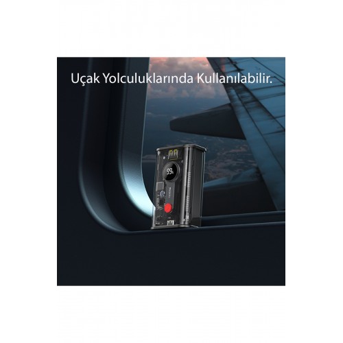 Yesido YP35 10.000 mAh USB3.0 PD Hızlı Şarj Powerbank - Şeffaf Yesido YP35 10.000 mAh USB3.0 PD Hızlı Şarj Powerbank - Şeffaf