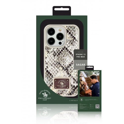 Santa Barbara Polo Racquet Club iPhone 15 Pro Sagar Magsafe Kapak - Siyah Santa Barbara Polo Racquet Club iPhone 15 Pro Sagar Magsafe Kapak - Siyah