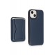 HDD iPhone 15 Kılıf HD Deri Luxury Magnet Kartvizitli Kapak - Lacivert HDD iPhone 15 Kılıf HD Deri Luxury Magnet Kartvizitli Kapak - Lacivert