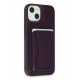 HDD iPhone 15 Kılıf HD Deri Luxury Magnet Kartvizitli Kapak - Derin Mor HDD iPhone 15 Kılıf HD Deri Luxury Magnet Kartvizitli Kapak - Derin Mor