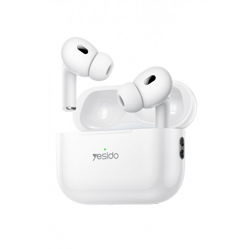 Yesido TWS27 Aktif Gürültü Engelleyici Özellikli BT 5.2 Kablosuz Airpods Kulaklık - Beyaz Yesido TWS27 Aktif Gürültü Engelleyici Özellikli BT 5.2 Kablosuz Airpods Kulaklık - Beyaz