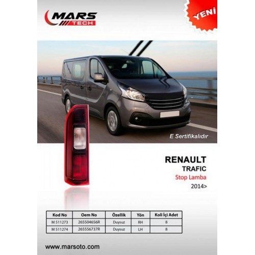 STOP LAMBASI SAĞ DUYSUZ [ RENAULT TRAFIC 2014 - ]