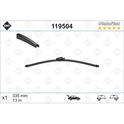 SİLGİ FLAT BLADE (X2) ARKA (VW POLO 09; 02 - , GOLF-V 10; 03 - (335) SİLGİ FLAT BLADE (X2) ARKA (VW POLO 09; 02 - , GOLF-V 10; 03 - (335)