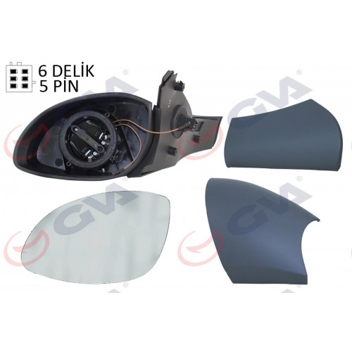 DIŞ DİKİZ AYNASI SOL VECTRA B 96 ELEKTRİKLİ ISITMALI KONVEKS 5 FİŞ VM-166EHL 1428717 DIŞ DİKİZ AYNASI SOL VECTRA B 96 ELEKTRİKLİ ISITMALI KONVEKS 5 FİŞ VM-166EHL 1428717