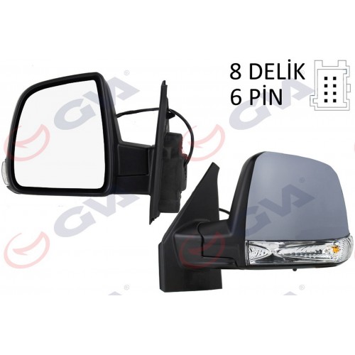 DIŞ DİKİZ AYNASI SOL DOBLO 11 ELEKTRİKLİ SİNYALLİ ASTARLI TEK CAMLI KONVEKS 6 FİŞ VM-668EHPL DIŞ DİKİZ AYNASI SOL DOBLO 11 ELEKTRİKLİ SİNYALLİ ASTARLI TEK CAMLI KONVEKS 6 FİŞ VM-668EHPL