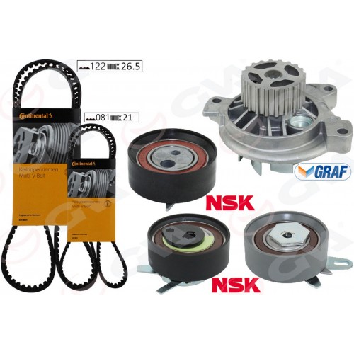 DEVİRDAİMLİ TRİGER SETİ 122x26.5 -081x21 T4 2.5TDI - LT35 2.5TDI ACV-ANJ-AVR DEVİRDAİMLİ TRİGER SETİ 122x26.5 -081x21 T4 2.5TDI - LT35 2.5TDI ACV-ANJ-AVR