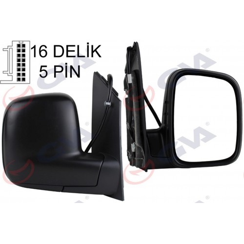 DIŞ DİKİZ AYNASI SAĞ CADDY 04 ELEKTRİKLİ ISITMALI KONVEKS 5 FİŞ VM-375EHR DIŞ DİKİZ AYNASI SAĞ CADDY 04 ELEKTRİKLİ ISITMALI KONVEKS 5 FİŞ VM-375EHR