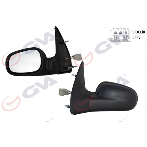 DIŞ DİKİZ AYNASI SOL CLIO 94-98 ELEKTRİKLİ ISITMALI DÜZ CAM 5 FİŞ VM-126EHL DIŞ DİKİZ AYNASI SOL CLIO 94-98 ELEKTRİKLİ ISITMALI DÜZ CAM 5 FİŞ VM-126EHL