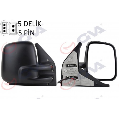 DIŞ DİKİZ AYNASI SAĞ TRANSPORTER T4 96 ELEKTRİKLİ ISITMALI KONVEKS VM-186EHR DIŞ DİKİZ AYNASI SAĞ TRANSPORTER T4 96 ELEKTRİKLİ ISITMALI KONVEKS VM-186EHR