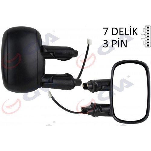 DIŞ DİKİZ AYNASI SAĞ DOBLO 01 ELEKTRİKLİ ISITMALI ASTARLI KONVEKS 5 FİŞ VM-666EHPR DIŞ DİKİZ AYNASI SAĞ DOBLO 01 ELEKTRİKLİ ISITMALI ASTARLI KONVEKS 5 FİŞ VM-666EHPR