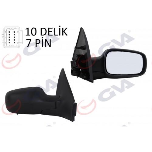 DIŞ DİKİZ AYNASI SAĞ MEGANE 02 ELEKTRİKLİ ISITMALI SENSÖRLÜ SİYAH KAPAK KONVEKS 7 FİŞ VM-138EHSR DIŞ DİKİZ AYNASI SAĞ MEGANE 02 ELEKTRİKLİ ISITMALI SENSÖRLÜ SİYAH KAPAK KONVEKS 7 FİŞ VM-138EHSR