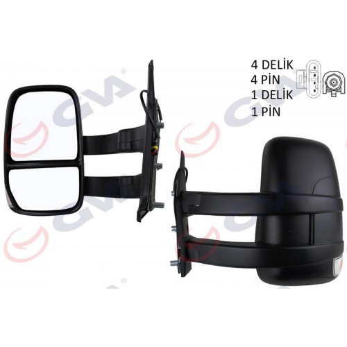 DIŞ DİKİZ AYNASI SOL DAILY 06 MEKANİK UZUN KOL SİNYALLİ KONVEKS 2 FİŞ VM-6951L DIŞ DİKİZ AYNASI SOL DAILY 06 MEKANİK UZUN KOL SİNYALLİ KONVEKS 2 FİŞ VM-6951L