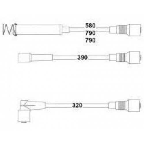 BUJİ KABLOSU VECTRA A 1.8i-2.0 NZ-NE BUJİ KABLOSU VECTRA A 1.8i-2.0 NZ-NE