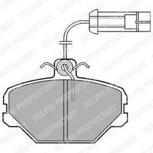 FREN BALATASI ÖN FIAT TEMPRA TİPO / LANCIA DEDRA 02/88-97 FREN BALATASI ÖN FIAT TEMPRA TİPO / LANCIA DEDRA 02/88-97