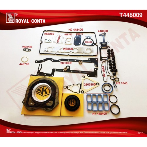 MOTOR TAKIM CONTA SKT.KEÇELİ-S.LASTİKLİ SKC SIZ TRANSIT V184 MOTOR TAKIM CONTA SKT.KEÇELİ-S.LASTİKLİ SKC SIZ TRANSIT V184
