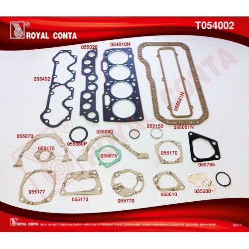 MOTOR TAKIM CONTA STD. KEÇESİZ UNO-TİPO-PALIO-MAREA 1.4 MOTOR TAKIM CONTA STD. KEÇESİZ UNO-TİPO-PALIO-MAREA 1.4