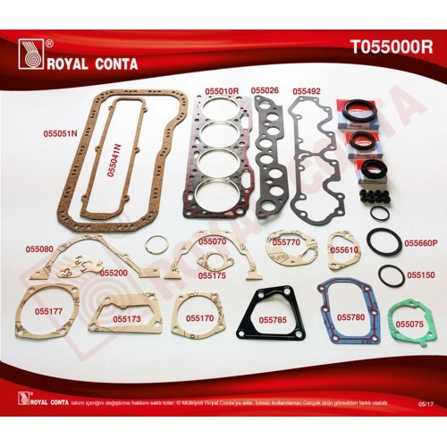 MOTOR TAKIM CONTA CORTECO KEÇELİ TMPR-TİPO 1.6 MOTOR TAKIM CONTA CORTECO KEÇELİ TMPR-TİPO 1.6