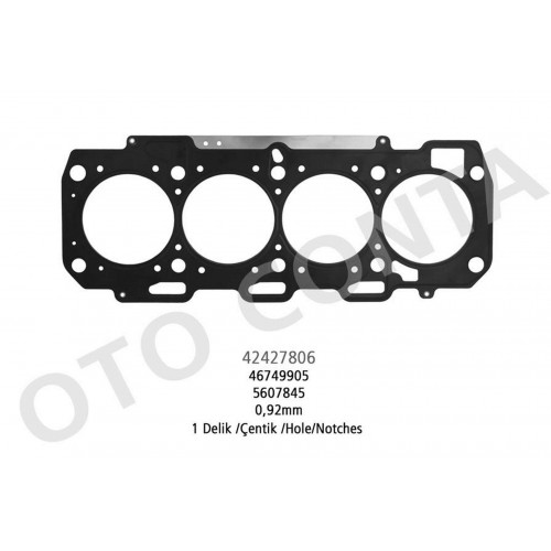 SİLİNDİR KAPAK CONTA CELİK 1 DELİK DOBLO 1.9 JTD SİLİNDİR KAPAK CONTA CELİK 1 DELİK DOBLO 1.9 JTD