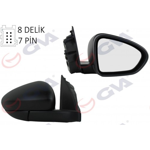 DIŞ DİKİZ AYNASI SAĞ EGEA 15- ELEKTRİKLİ ISITMALI SENSÖRLÜ DESENLİ KONVEKS 7 FİŞ DIŞ DİKİZ AYNASI SAĞ EGEA 15- ELEKTRİKLİ ISITMALI SENSÖRLÜ DESENLİ KONVEKS 7 FİŞ