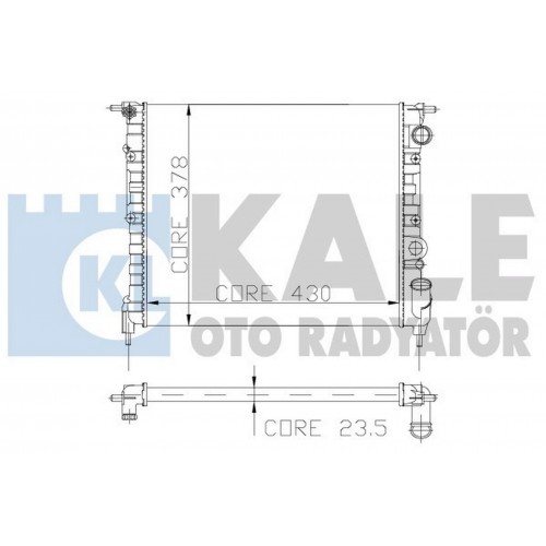 MOTOR SU RADYATÖRÜ [ RENAULT R19 1.4 GTX-GTE 2 SIRA AL PL 1992-1995 KLİMASIZ ]