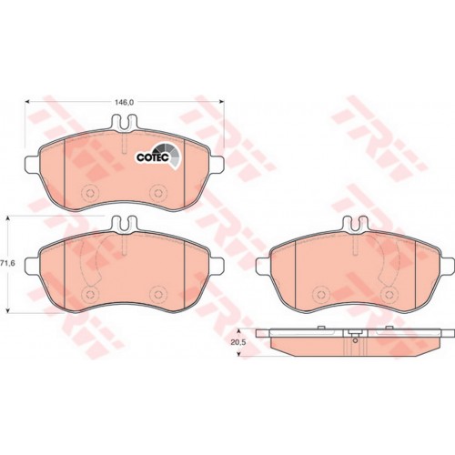 FREN BALATASI ÖN MERCEDES-BENZ C SERİSİ C 180 CGİ 07-14, C 180 KOMPRESSOR 07-14, C 200 CGİ 07-14, C 230 07-14, C 280 07-14 FREN BALATASI ÖN MERCEDES-BENZ C SERİSİ C 180 CGİ 07-14, C 180 KOMPRESSOR 07-14, C 200 CGİ 07-14, C 230 07-14, C 280 07-14