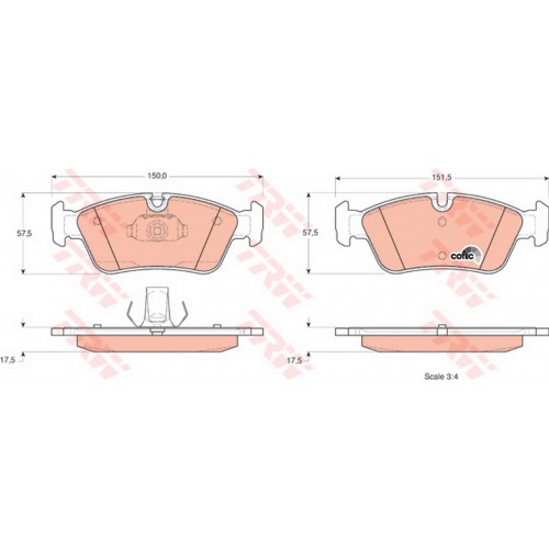 ÖN BALATA BMW E36 90-98 E46 98-05 E85 Z4 03 GDB1348 GDB1625 ÖN BALATA BMW E36 90-98 E46 98-05 E85 Z4 03 GDB1348 GDB1625
