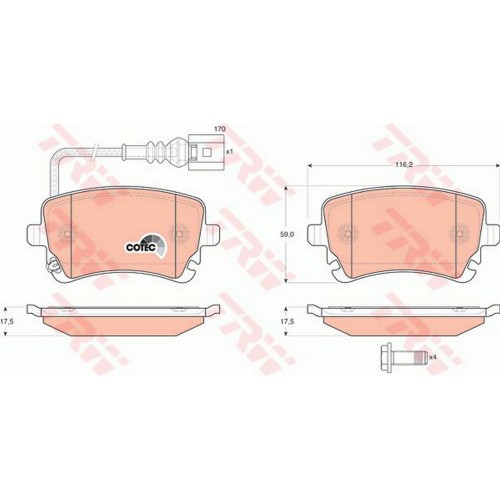 FREN BALATASI ARKA VOLKSWAGEN MULTIVAN V 2.0 03-15, 2.0 TSİ 11-15, 2.0 TSİ 4MOTİON 11-15, 3.2 V6 04-09, 1.9 TDİ 03-09, 2.0 TDİ 11-15, 2.5 TDİ 03-09 FREN BALATASI ARKA VOLKSWAGEN MULTIVAN V 2.0 03-15, 2.0 TSİ 11-15, 2.0 TSİ 4MOTİON 11-15, 3.2 V6 04-09, 1.9 TDİ 03-09, 2.0 TDİ 11-15, 2.5 TDİ 03-09